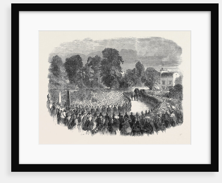 Funeral of Mr Braidwood the Late Chief of the London Fire Brigade in Abney Park Cemetery by Anonymous