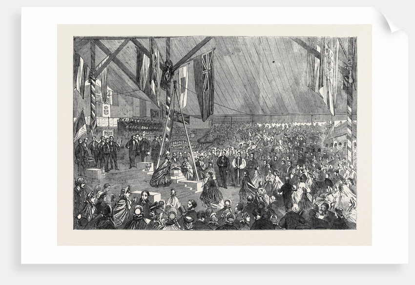 Laying the Foundation Stone of the Merchant Seamen's Orphan Asylum by the Prince Consort: Ladies Placing Purses on the Stone by Anonymous