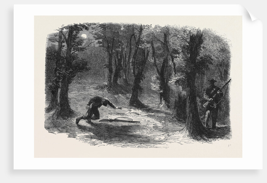 The Civil War in America: How the Outlying Sentries of the Federal Army Are Killed by Secessionist Scouts by Anonymous