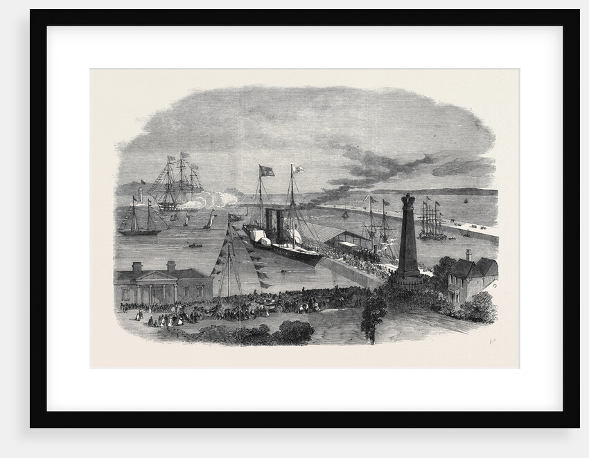 Arrival of His Royal Highness at Kingstown Harbour the Prince of Wales in Ireland July 13 1861 by Anonymous