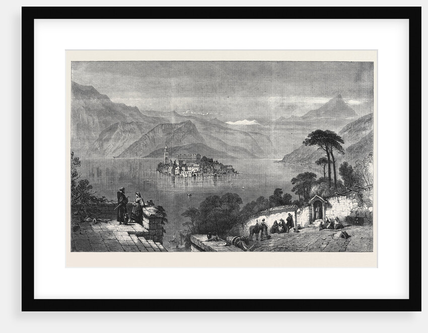 The Lago D'Orta, in the Exhibition of the Society of Painters in Water Colours by Anonymous