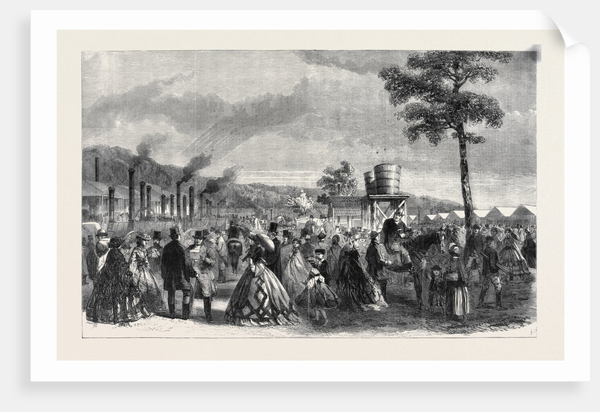 The Implement Yard at the Royal Agricultural Society's Show at Leeds July 27 1861 by Anonymous