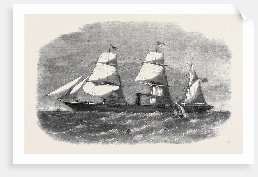 The Peninsular and Oriental Company's New Steamship Mooltan August 3 1861 by Anonymous