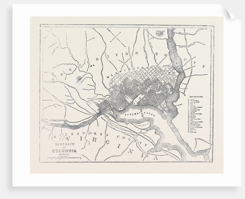 Map of District of Columbia by Anonymous