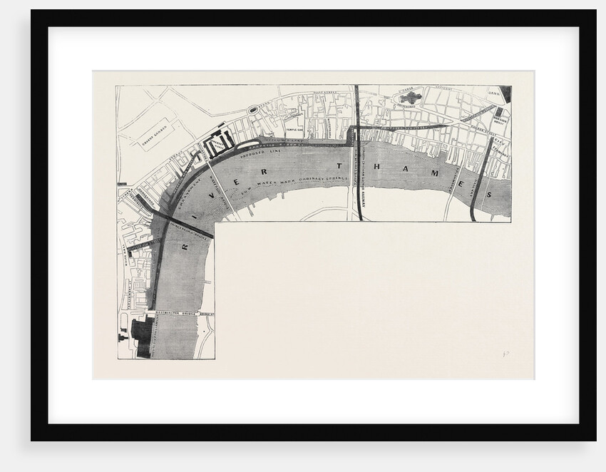 Plan of the Proposed Thames Embankment Saturday August 10 1861. by Anonymous
