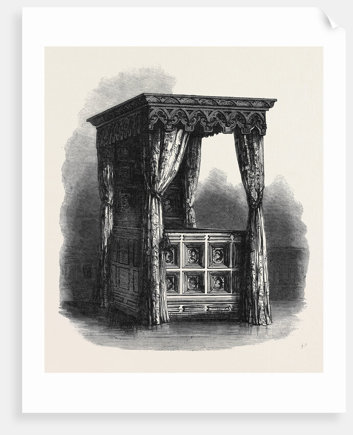 Bed of Henry IV. of France in the Chateau Pau by Anonymous