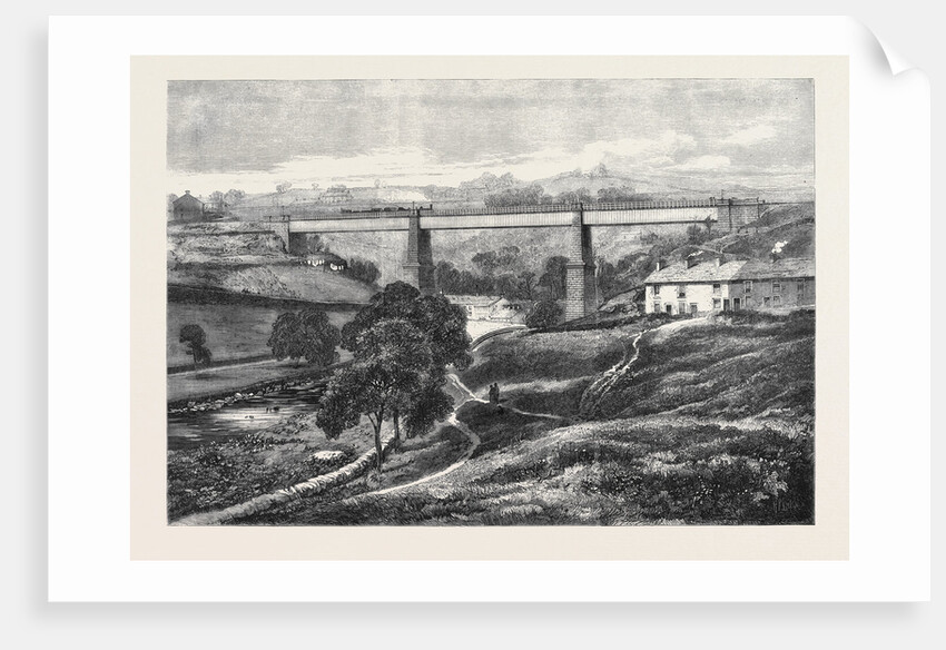 The Mottram Viaduct on the Manchester Sheffield and Lincolnshire Railway by Anonymous