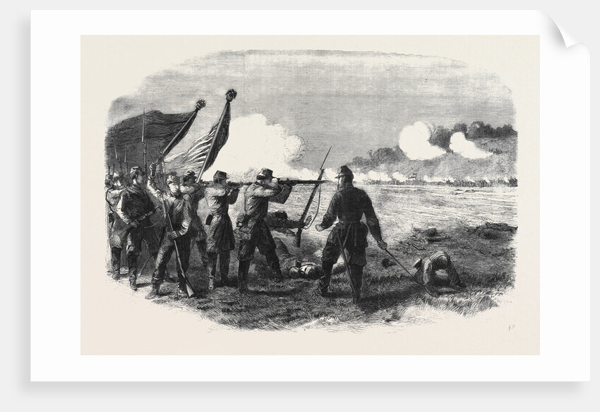 The Civil War in America: Engagement Between the 71st New York and an Alabama Regiment at the Battle of Bull Bun by Anonymous