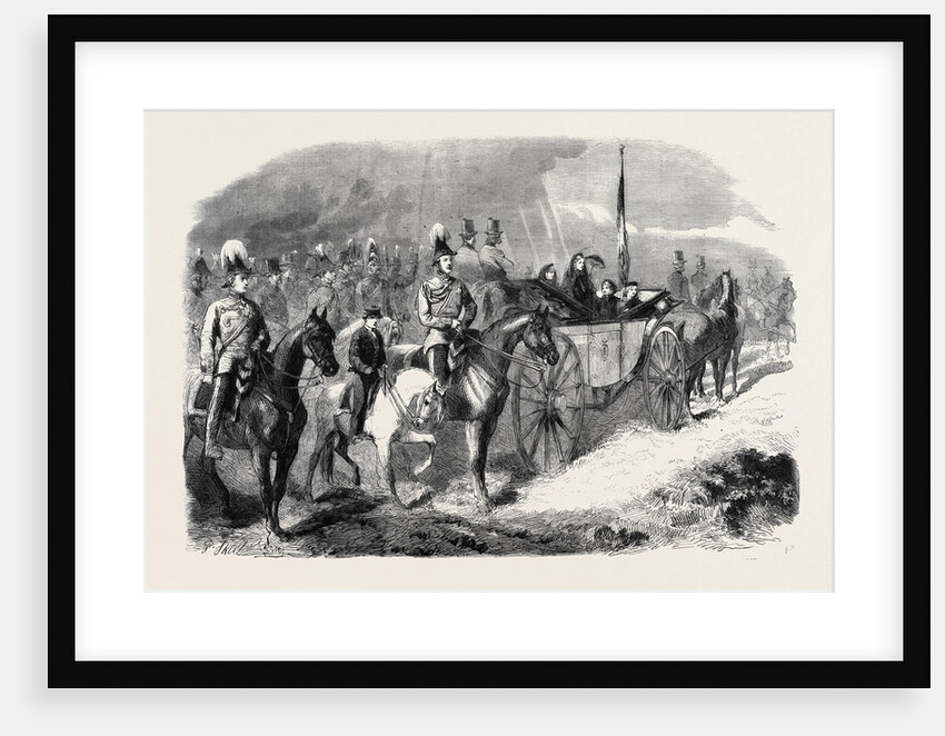 The Queen's Visit to Ireland: Her Majesty Reviewing the Troops on the Curragh of Kildare by Anonymous