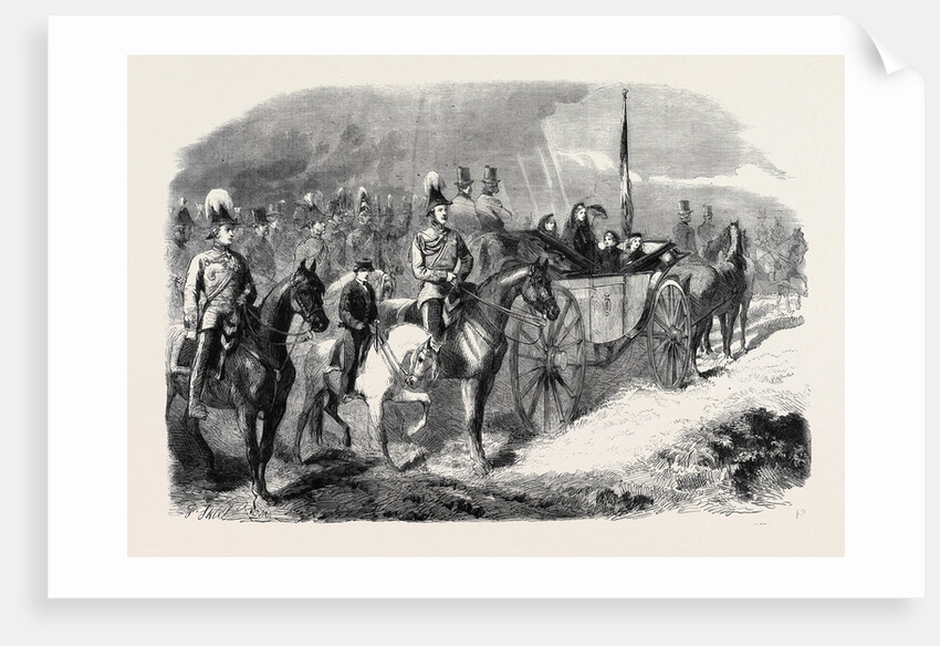 The Queen's Visit to Ireland: Her Majesty Reviewing the Troops on the Curragh of Kildare by Anonymous