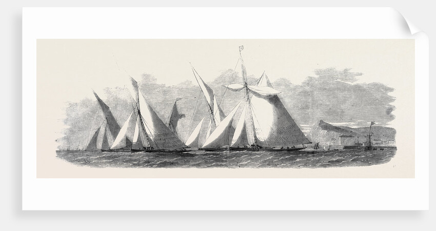 The Installation of Lord Palmerston As Lord Warden of the Cinque Ports Dover Regatta: Start of the Yachts by Anonymous