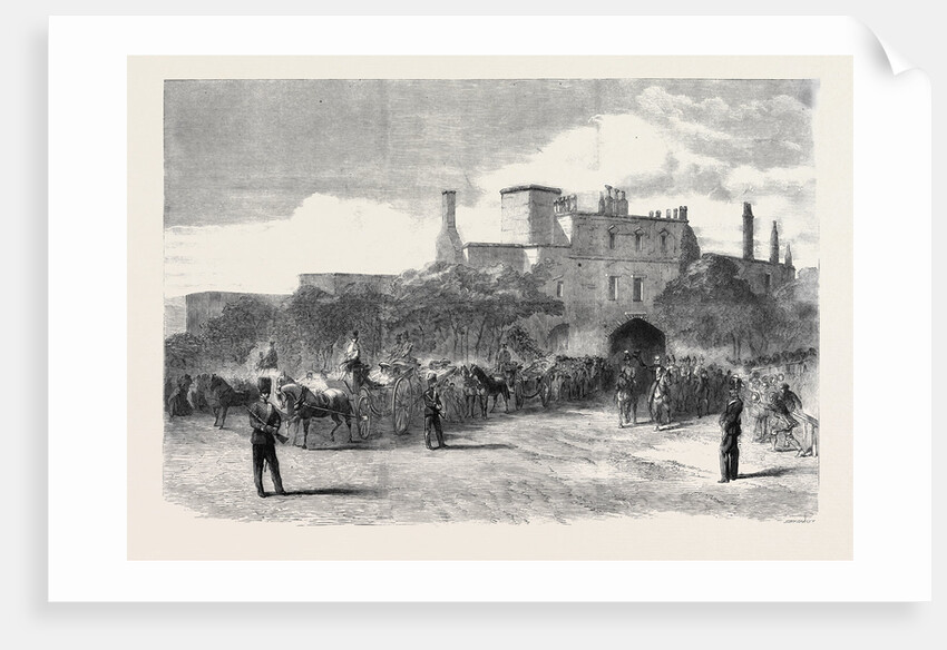 The Installation of Lord Palmerston As Lord Warden of the Cinque Ports: Arrival of His Lordship at Dover Castle by Anonymous