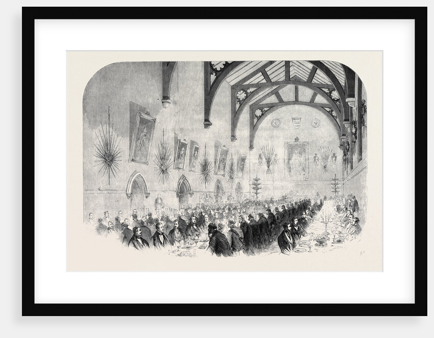 The Installation of Lord Palmerston As Lord Warden of the Cinque Ports: The Banquet in the Townhall (Maison Dieu) Dover by Anonymous