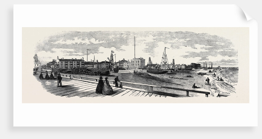 View of Buildings Facing the Sea at Great Yarmouth from the Old Jetty to the Britannia Pier by Anonymous
