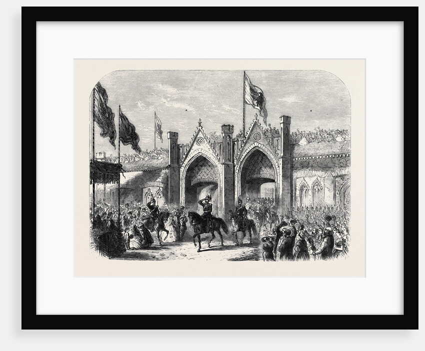 The Coronation of the King of Prussia: His Majesty Entering Königsberg by the Brandenburg Gate by Anonymous