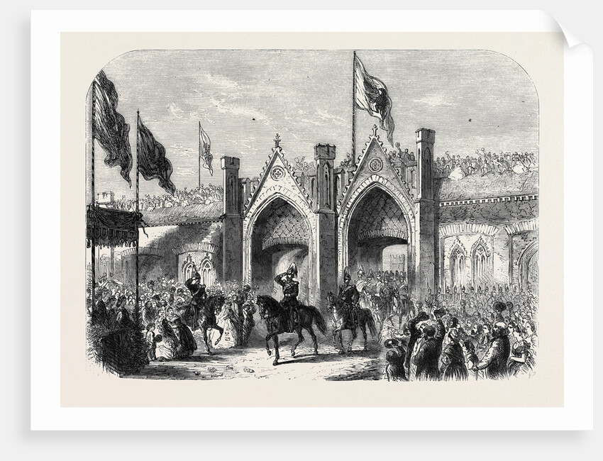 The Coronation of the King of Prussia: His Majesty Entering Königsberg by the Brandenburg Gate by Anonymous