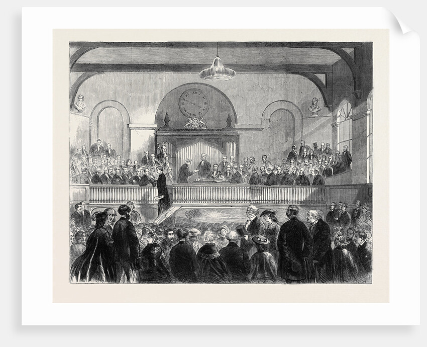 Lord Palmerston Distributing Certificates to the Successful Candidates in the Recent Oxford Middle-Class Examinations at Southampton by Anonymous