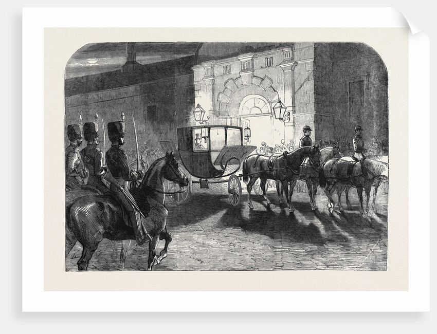 The Arrival of the Prince of Wales at Clumber on a Visit to the Duke of Newcastle by Anonymous