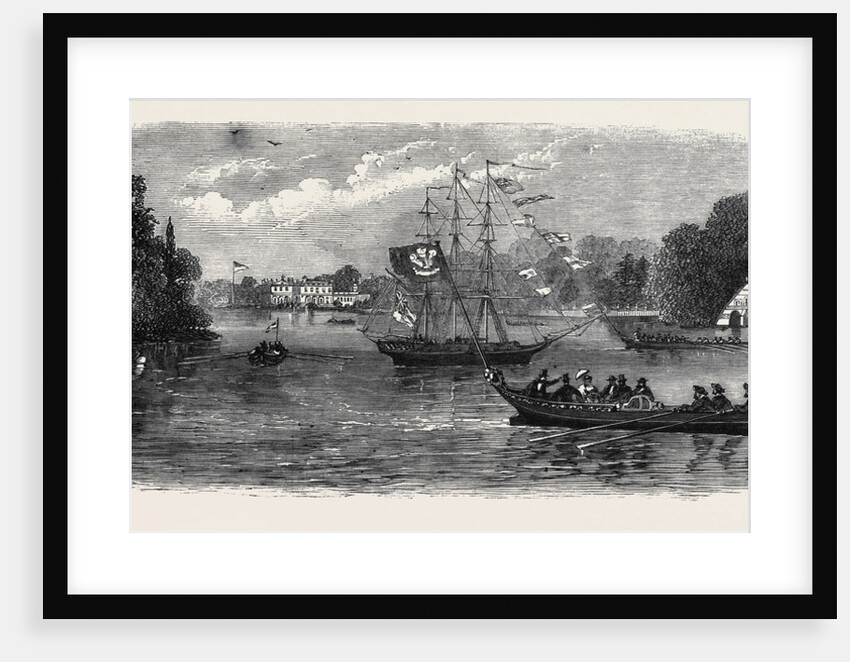 The Lake at Clumber Visit of the Prince of Wales to Clumber October 26 1861 by Anonymous