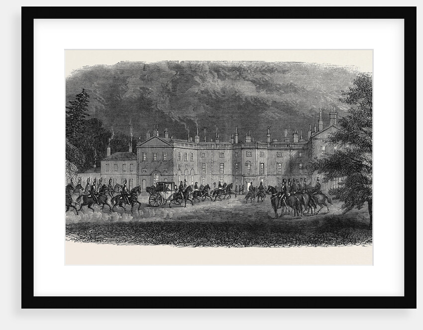 Arrival of the Prince at Clumber Visit of the Prince of Wales to Clumber October 26 1861 by Anonymous