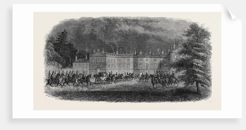 Arrival of the Prince at Clumber Visit of the Prince of Wales to Clumber October 26 1861 by Anonymous
