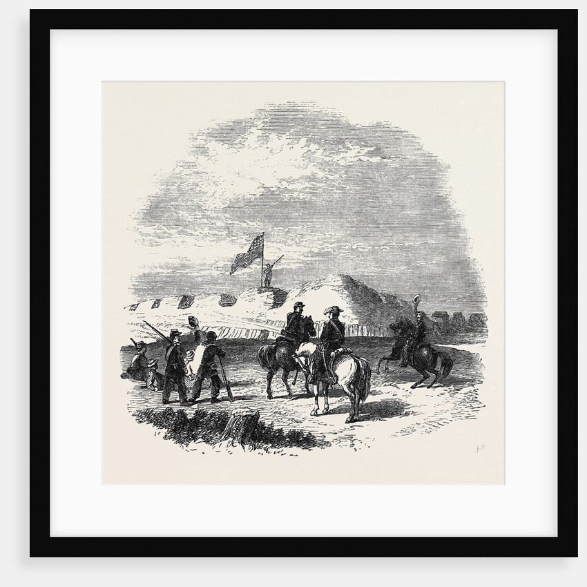 The Civil War in America: A Portion of the Confederate Works on Munson's Hill October 26 1861 by Anonymous