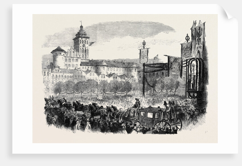 The Coronation of the King and Queen of Prussia: Entry Into Königsberg the Queen's Carriage in the Procession to the Castle by Anonymous
