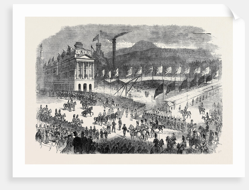 The Prince Consort Laying the Foundation Stone of the New General Post Office at Edinburgh by Anonymous
