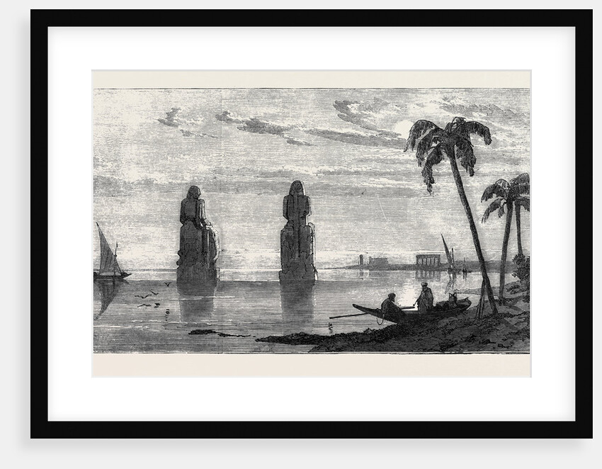 Colossal Statues in the Plain of Thebes During the Inundation Inundation of the Nile by Anonymous