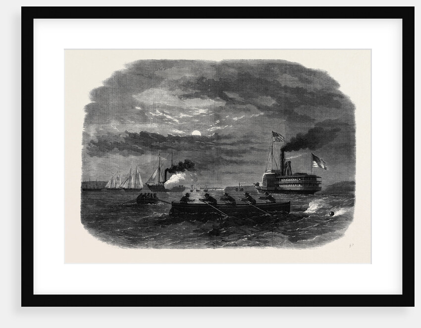 The Civil War in America: Cutting Off a Confederate Despatch Galley on the Potomac Near Freestone Point by Anonymous