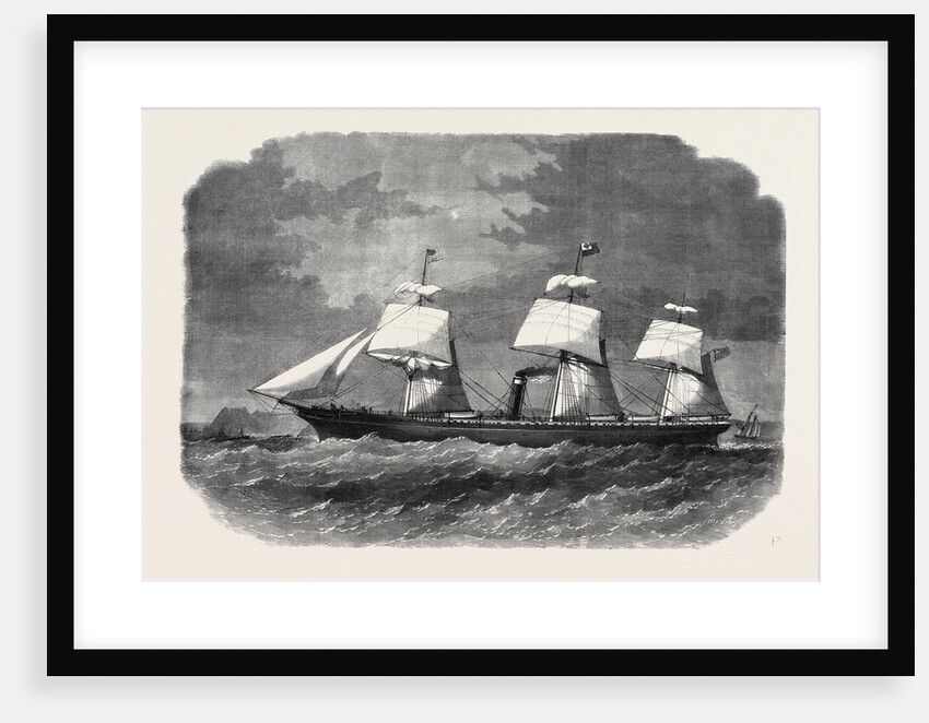 The Screw Steamer City of New York One of the Inman Line Running Between Liverpool and Ports of the United States by Anonymous