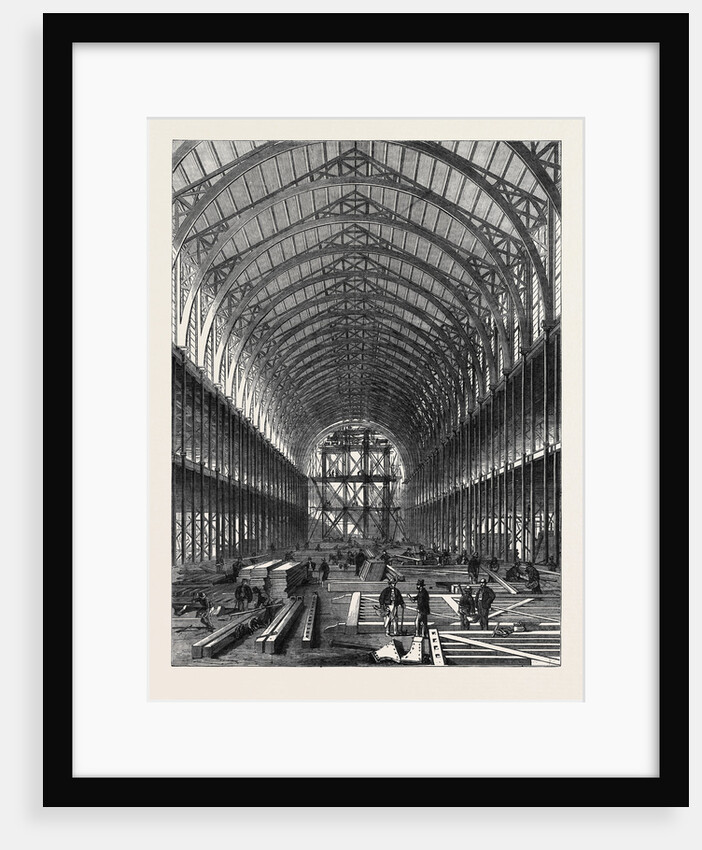 Progress of the International Exhibition Building: Portion of the Nave by Anonymous