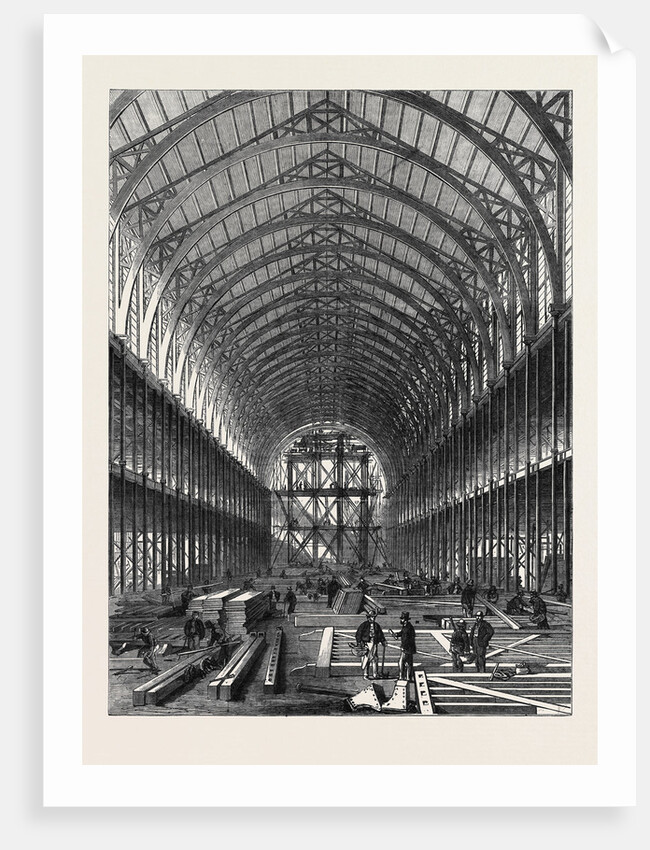 Progress of the International Exhibition Building: Portion of the Nave by Anonymous