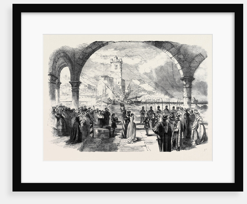Scene from Othello at the Princess Theatre the Town and Harbour of Cyprus by Anonymous
