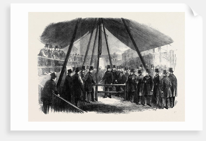 Lord Berners Laying the Foundation Stone of the Agricultural Hall Islington by Anonymous