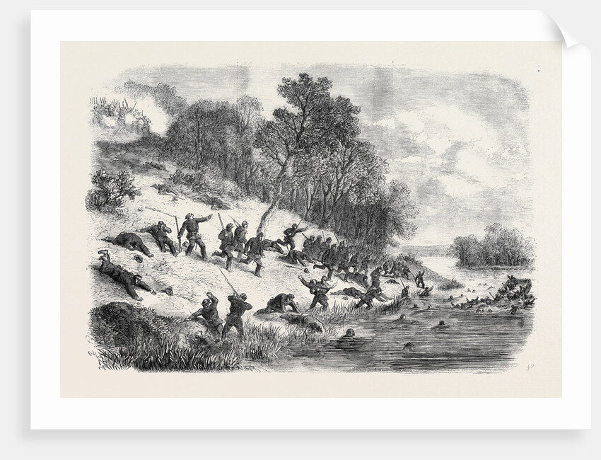 The Civil War in America: Retreat of the Federalists after the Fight at Ball's Bluff Upper Potomac Virginia by Anonymous