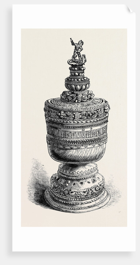 Ivory Grace Cup of Thomas a'Becket Set in Gold by Anonymous