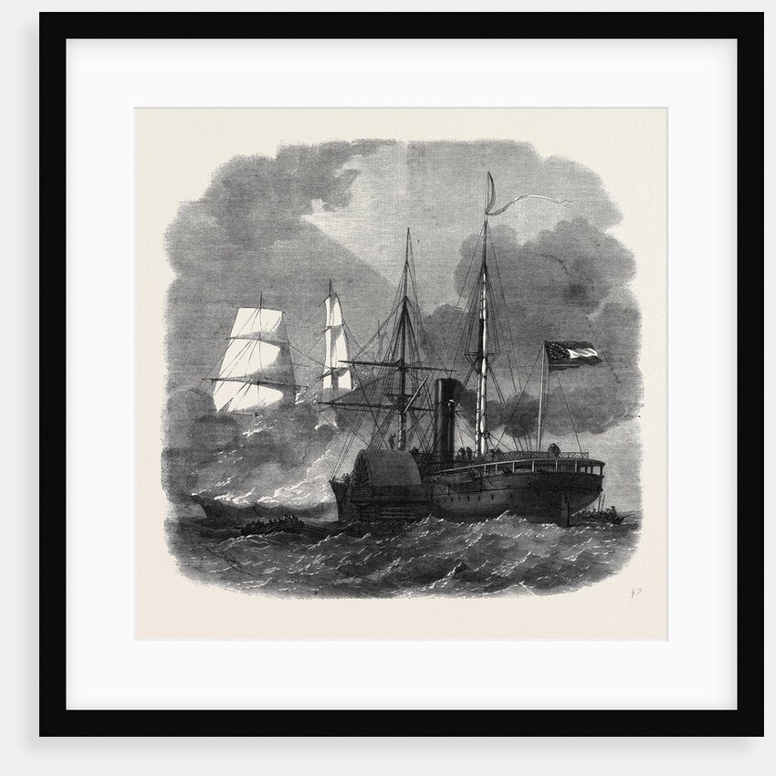 Destruction of the Federal Merchantman Harvey Birch by the Confederate War Sloop Nashville by Anonymous