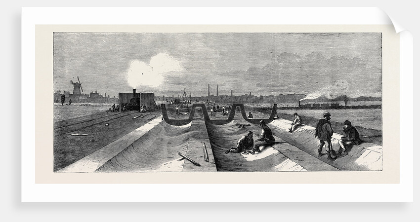Concrete Foundation for the Northern Outfall Tunnels London Main Drainage by Anonymous