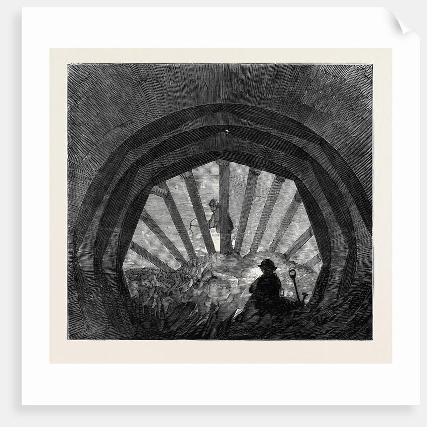 Driving a Tunnel at Peckham London Main Drainage by Anonymous