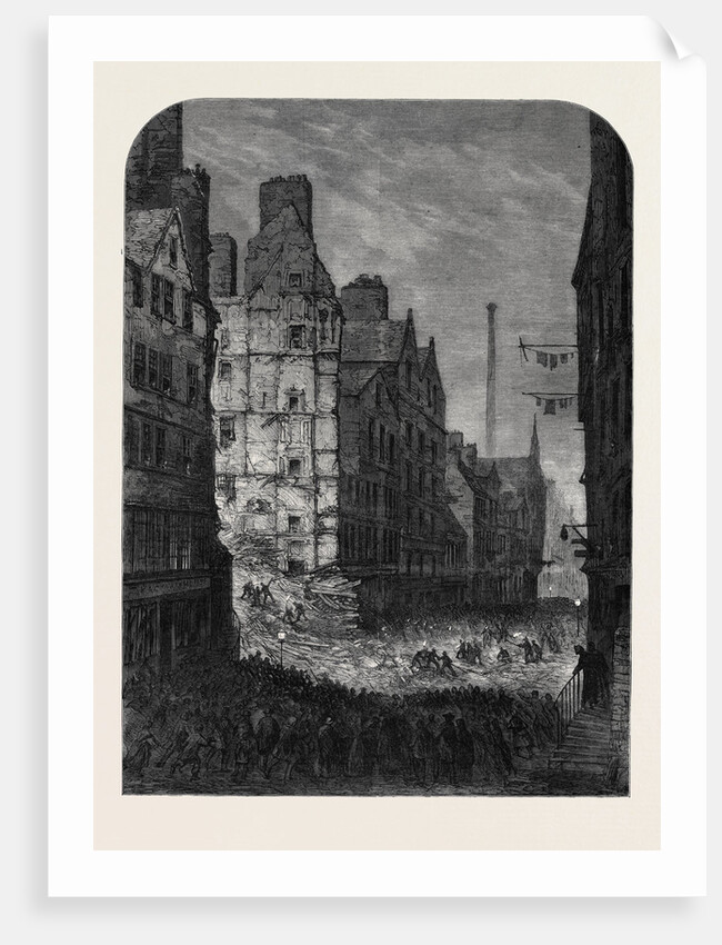 The Fall of a House in High Street Edinburgh: Searching for the Dead and Wounded by Torchlight by Anonymous