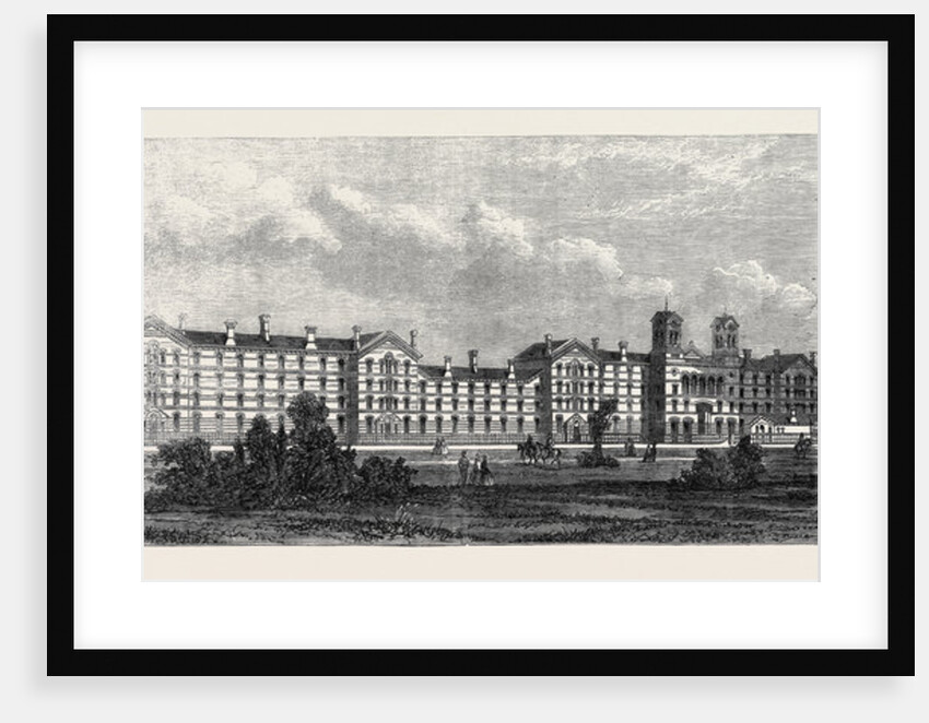 The New Barracks for the Guards at Chelsea December 21 1861 by Anonymous