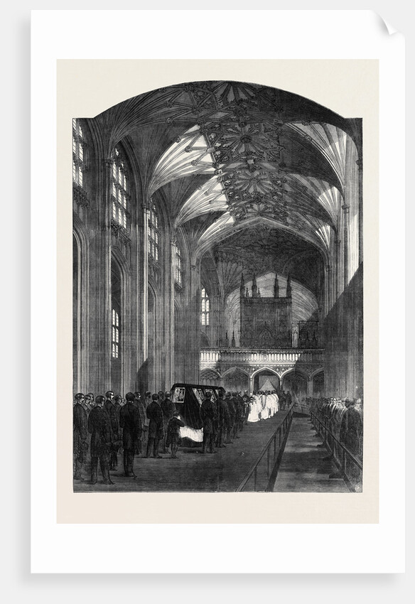 The Funeral Procession in the Nave of St. George's Chapel Windsor the Funeral of His Late Royal Highness the Prince Consort by Anonymous