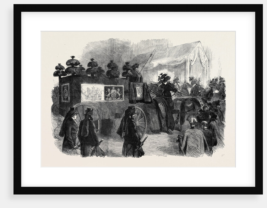 The Funeral of His Late Royal Highness the Prince Consort: The Hearse Approaching St. George's Chapel by Anonymous