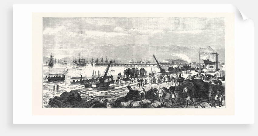 The Abyssinian Expedition: A Sketch on the Shore at Zulla Annesley Bay 1868 by Anonymous