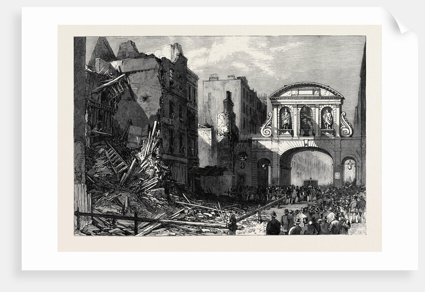 Forlorn Condition of Temple Bar 1868 by Anonymous