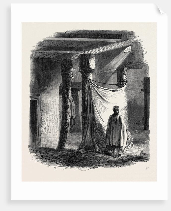 Interior of an Abyssinian Church at Chaffa Near Senafe 1868 by Anonymous