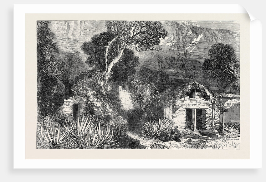 Church and Shrine of St. Romanus Barra-Kat Near Senafe 1868 by Anonymous