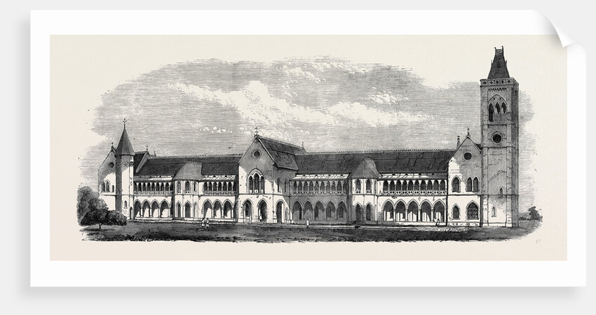 The Sassoon Hospital at Poonah Near Bombay 1868 by Anonymous