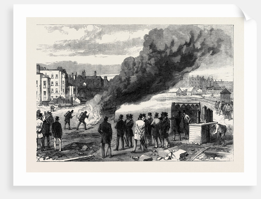 Experiments with L'Extincteur on the Thames Embankment Before the Prince of Wales 1868 by Anonymous